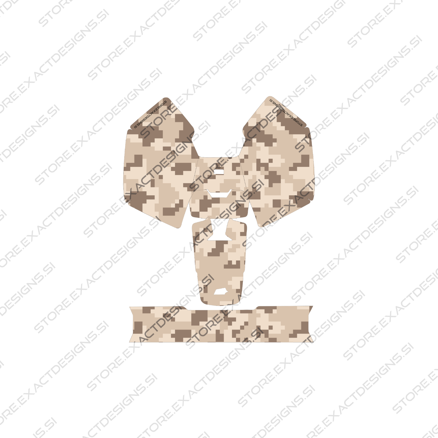 Camouflage Desert – Aufkleber für Mammotion Mähroboter Exact Designs