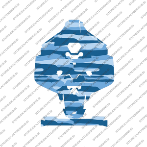 Kamuflaža Ocean – Nalepka za Mammotion robotske kosilnice Exact Designs