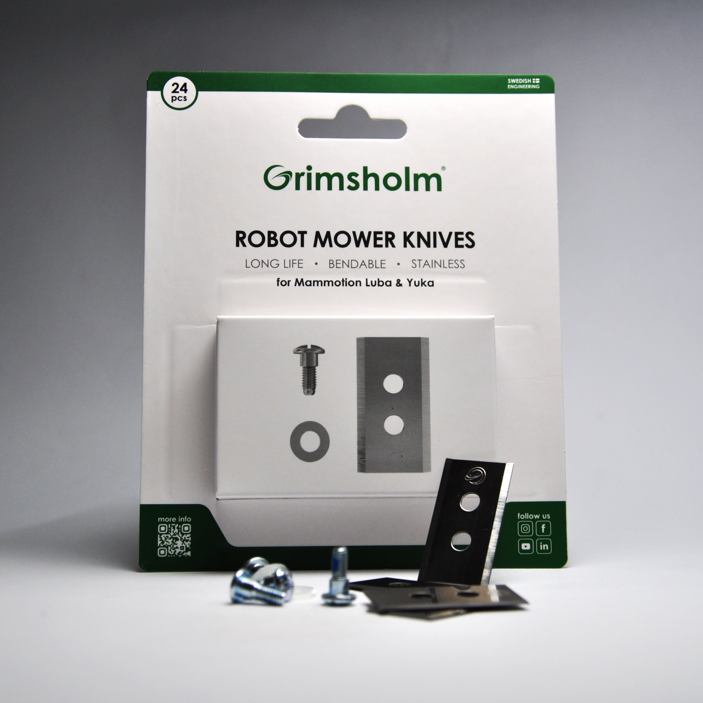 Replacement blades for Mammotion-24kos robotic lawnmowers