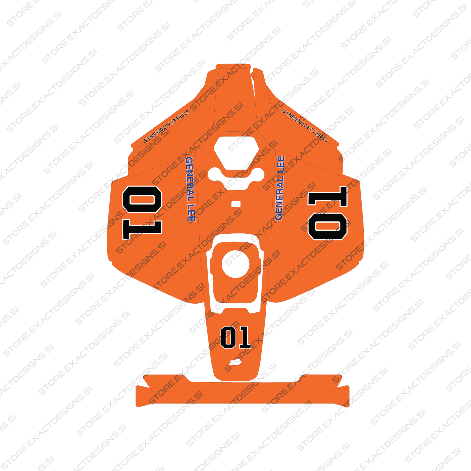 General Lee – Nalepka za Mammotion robotske kosilnice Exact Designs