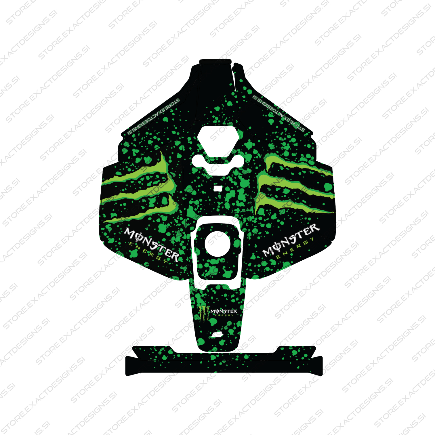 Monster Energy – Nalepka za Mammotion robotske kosilnice Exact Designs