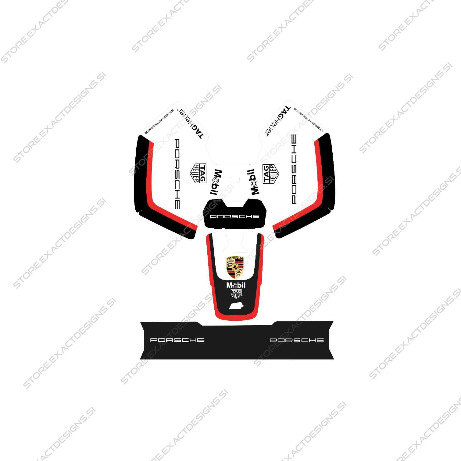 Porsche – Nalepka za Mammotion robotske kosilnice Exact Designs