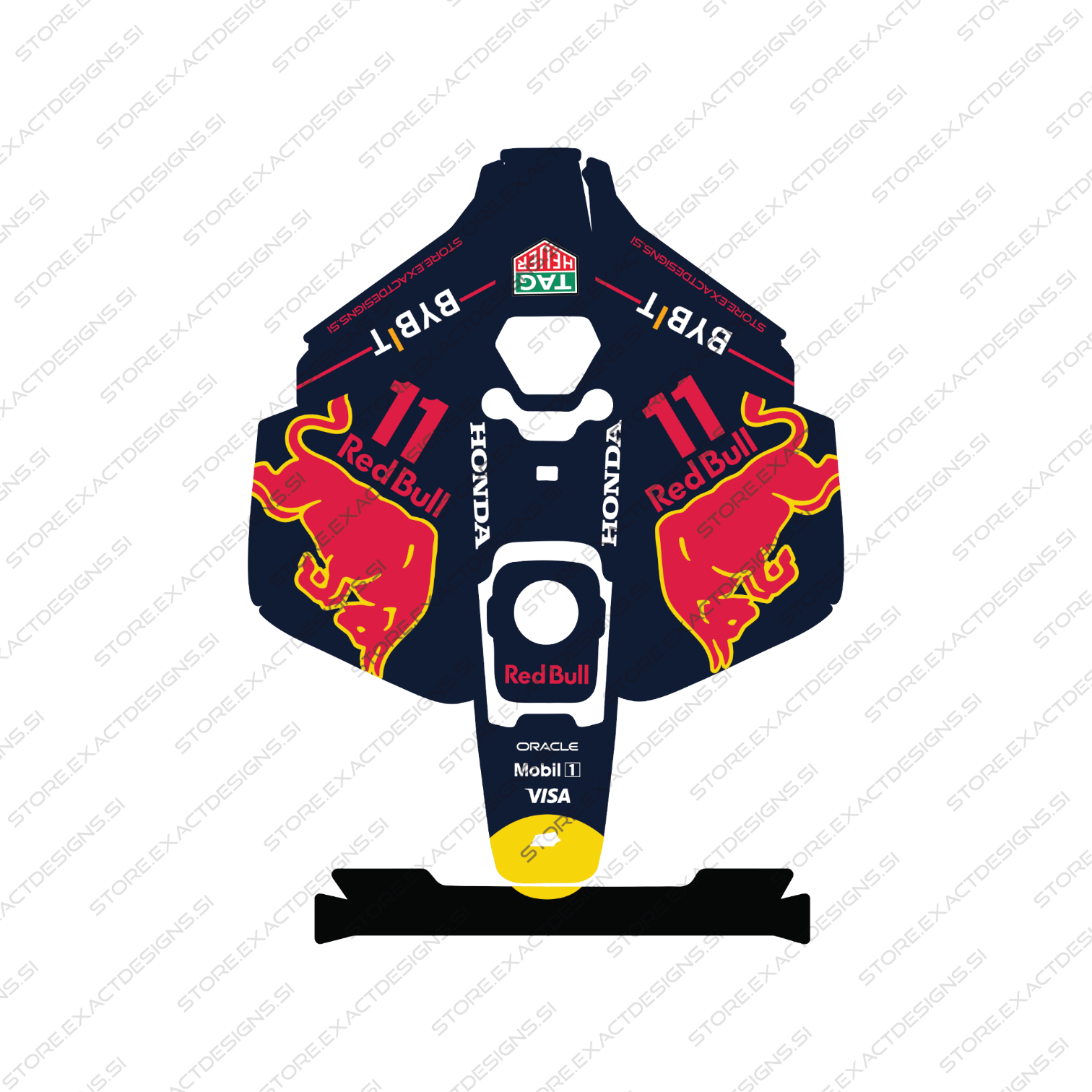 F1 Honda RB21 – Nalepka za Mammotion robotske kosilnice Exact Designs