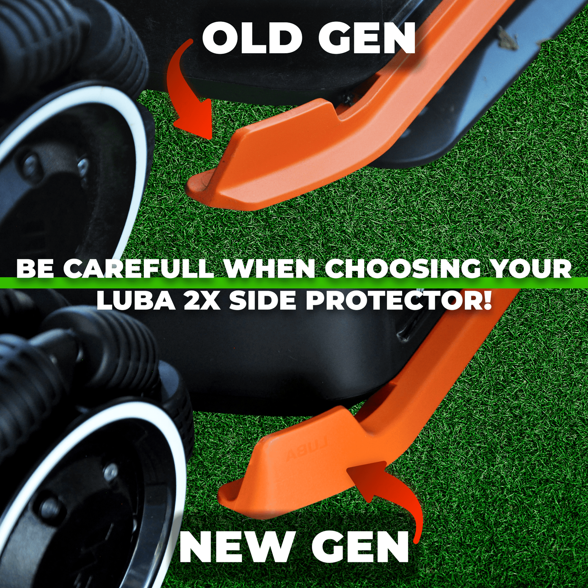 Mammotion Luba 2 AWD 3000X / 5000X / 10000X – Seitenschutz (ab Modelljahr 2025) - Exact Designs