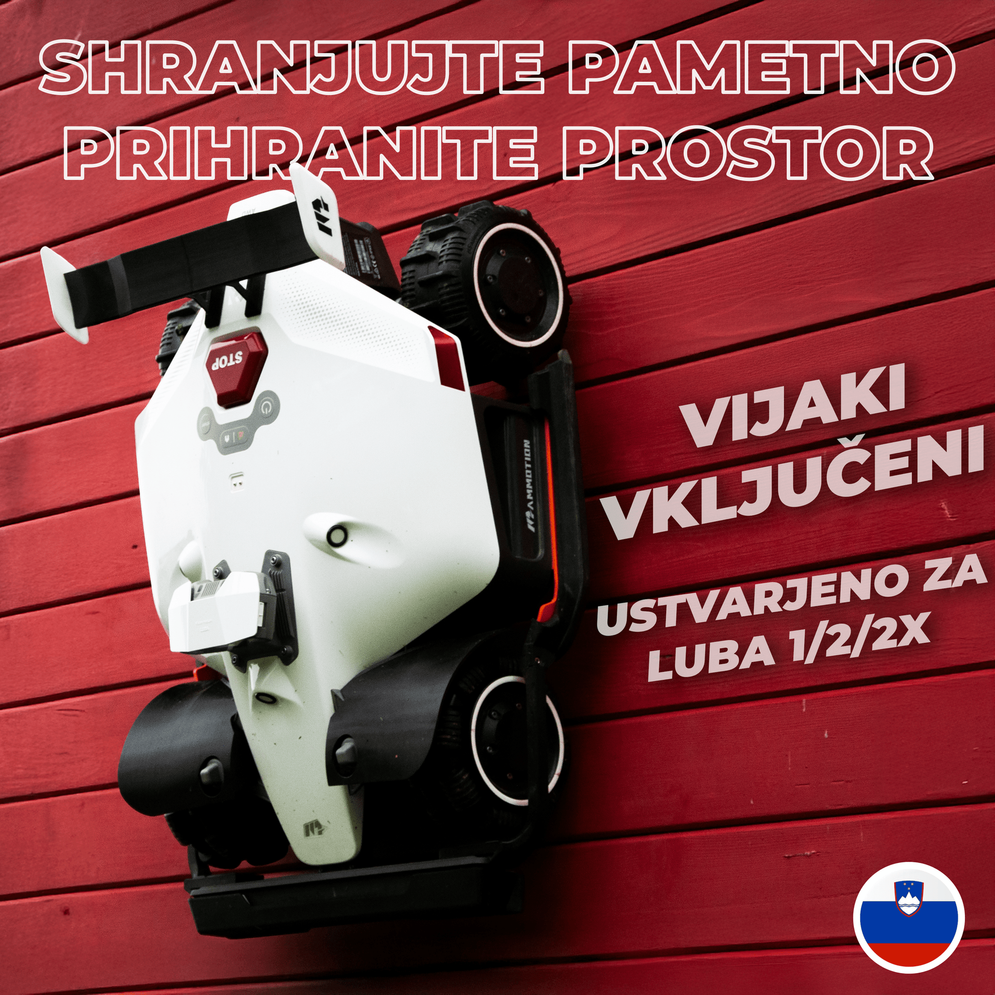 Stenski nosilec za Mammotion Luba 1, 2, 2X & Mini - Exact Designs