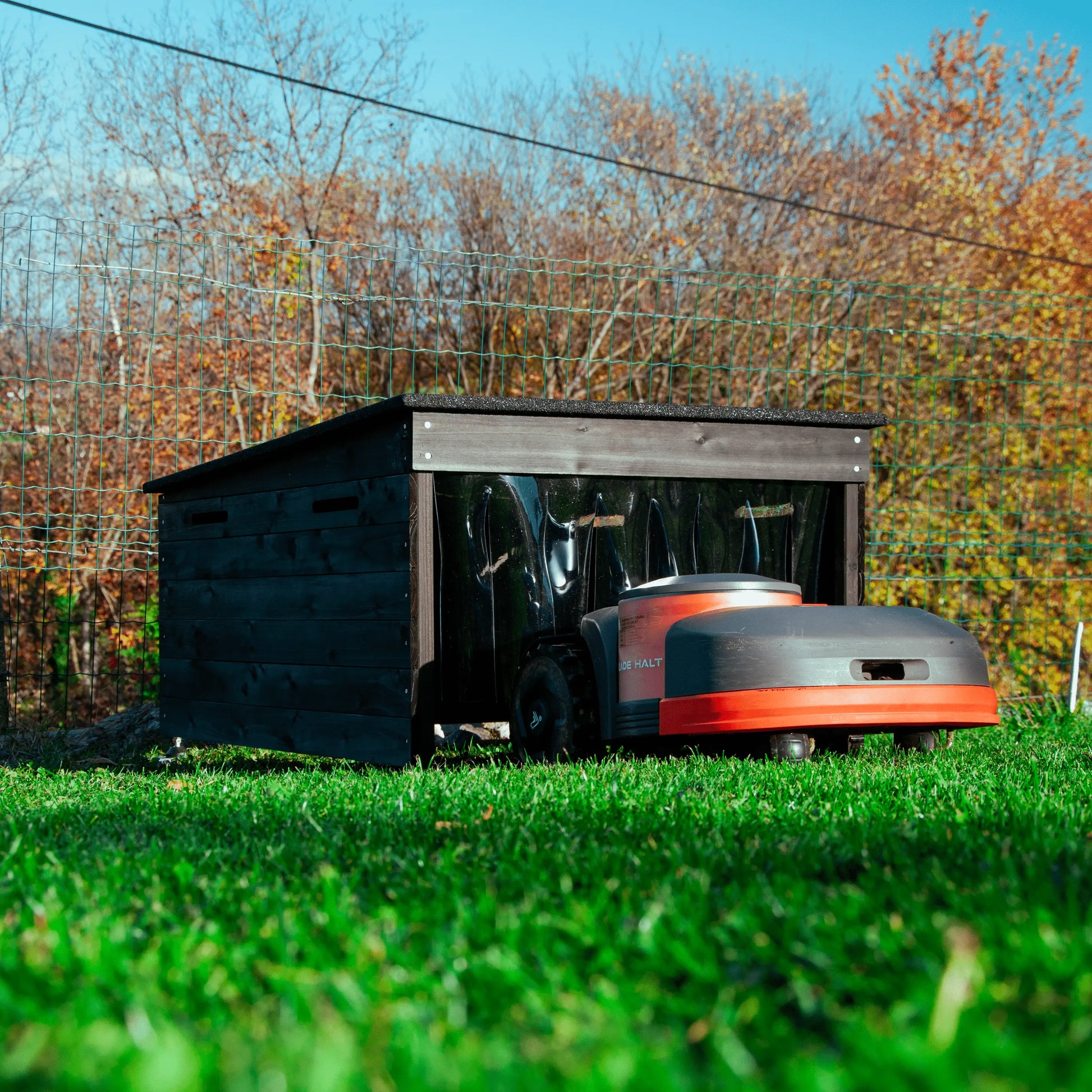 The Cube – Designer Robot Mower Garage - Exact Designs