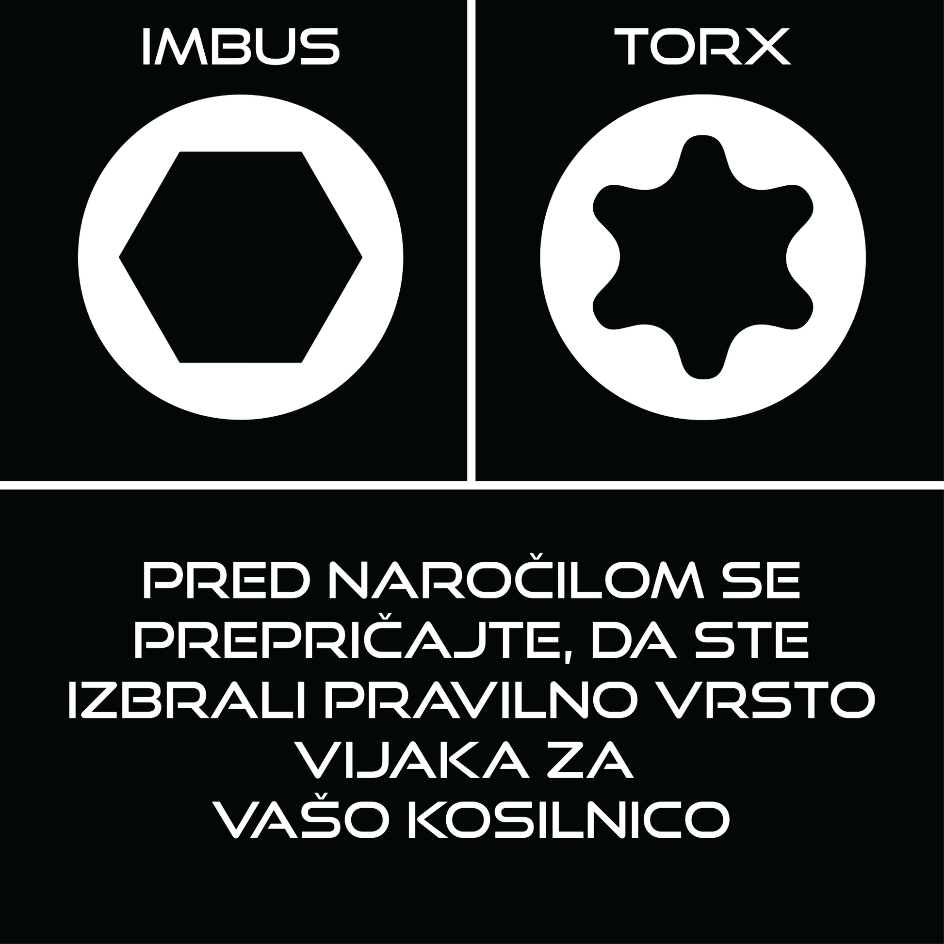 Nadomestni vijaki rezalnega diska za kosilnice Mammotion Exact Designs